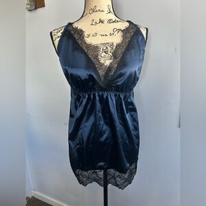 Babydoll top satin black lace Y2K bratz retro lightweight elastic